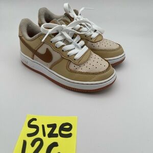Nike Beige and White Kids' Sneakers